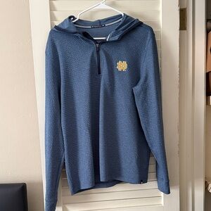 Notre Dame Blue Hooded Men's Sweater